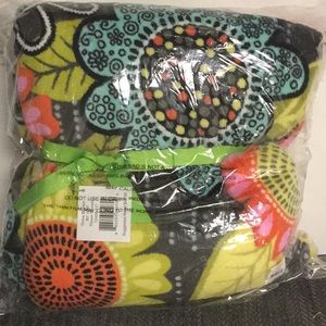 Vera Bradley flower shower throw blanket